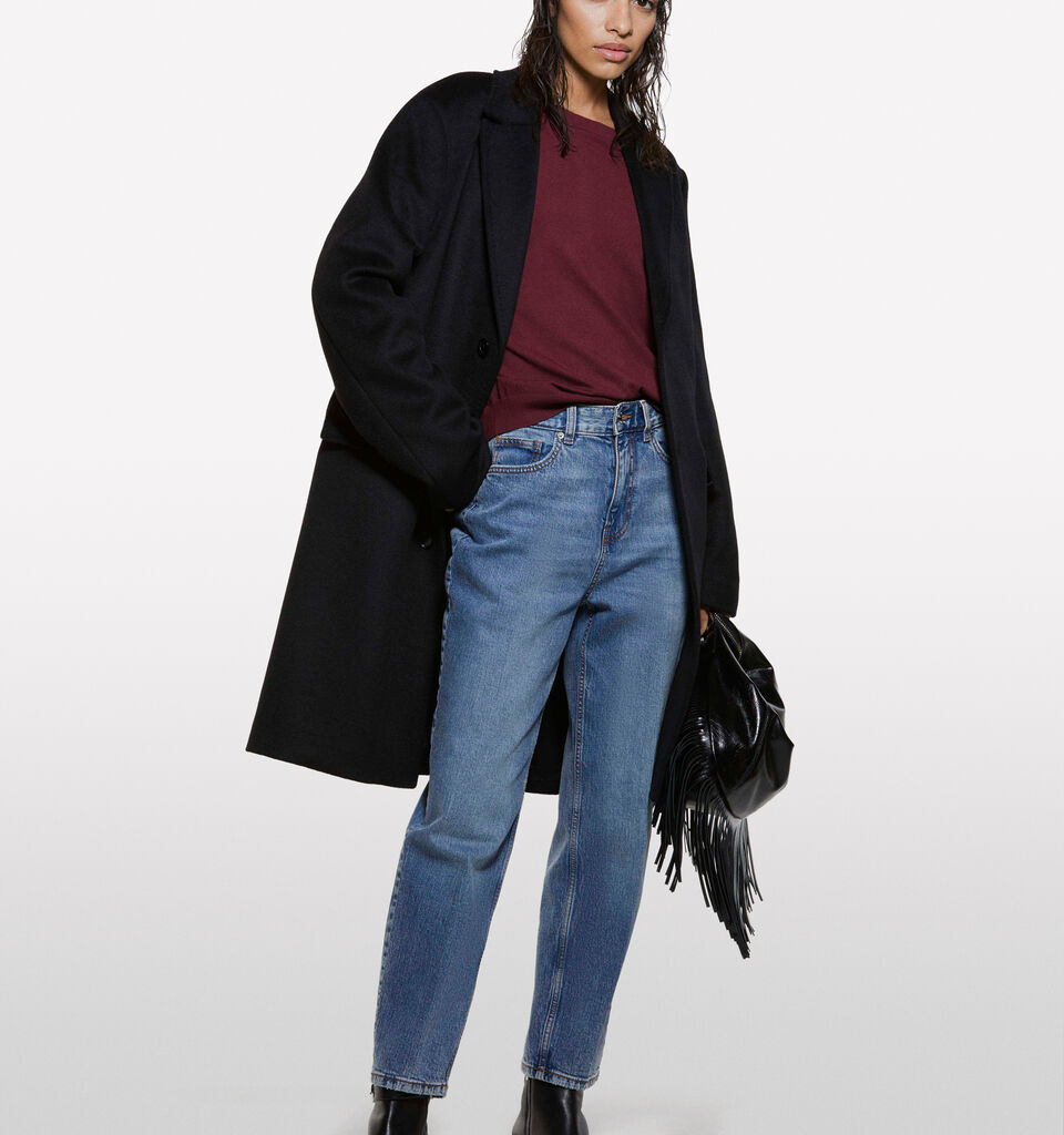 Bluejeans im Mom-Fit-Stil 69 - mom fit und boyfriend jeans für damen - Blau | Sisley image number 1